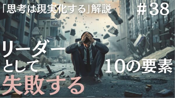 【思考は現実化する】解説｜リーダーが失敗する10大要因｜ナポレオンヒルの成功哲学